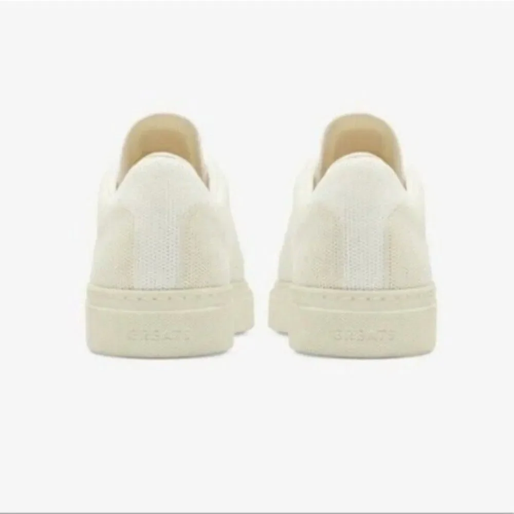 Greats Knit lace up Shoes 9.5 Cream color BoxQ